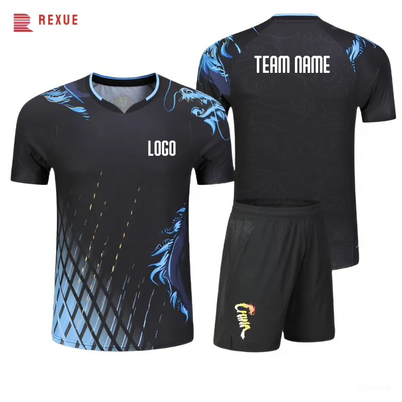 Table Tennis Outfit - Impressão badminton tênis camiseta para homens