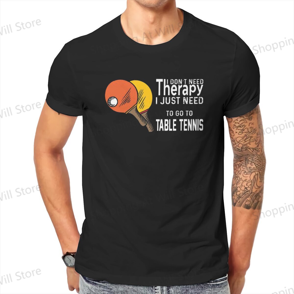 Table Tennis Outfit - Tops 100% algodão lazer esportes tênis