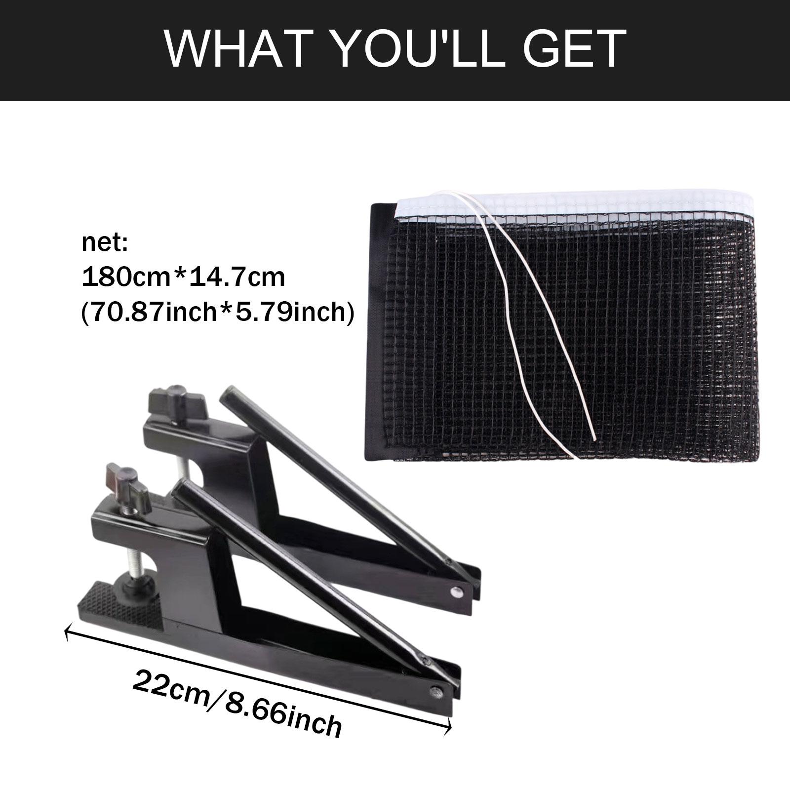 Table Tennis Net Set - Rede e Postes Dobráveis para Tênis