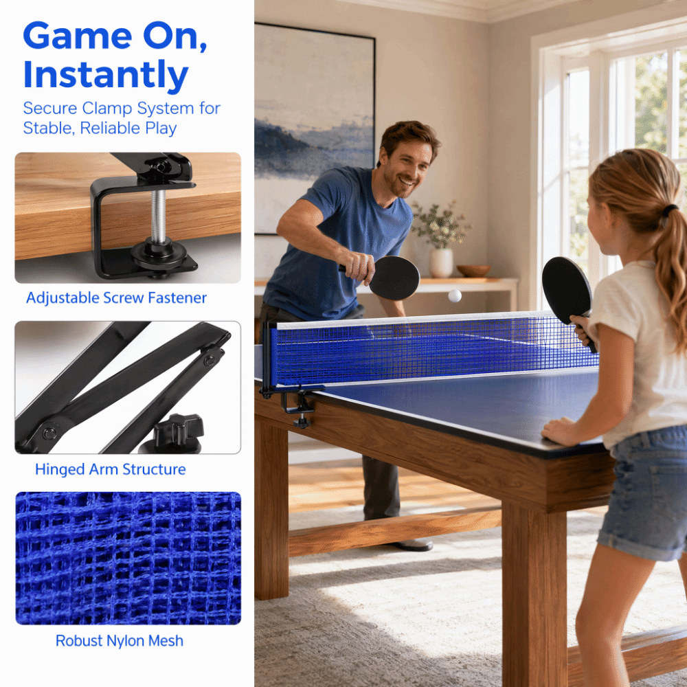 Rede de Tênis de Mesa Profissi - Table Tennis Net Set avaliação e preço